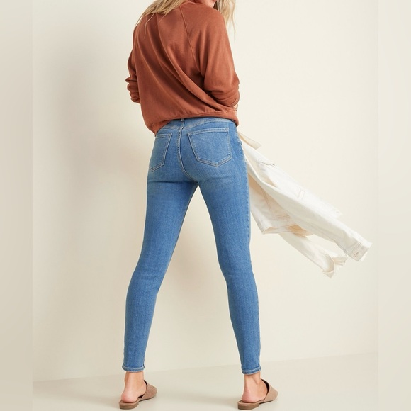 Old Navy Rockstar Super Skinny Jeans Bright Soft Blue sz 2 - Picture 6 of 6